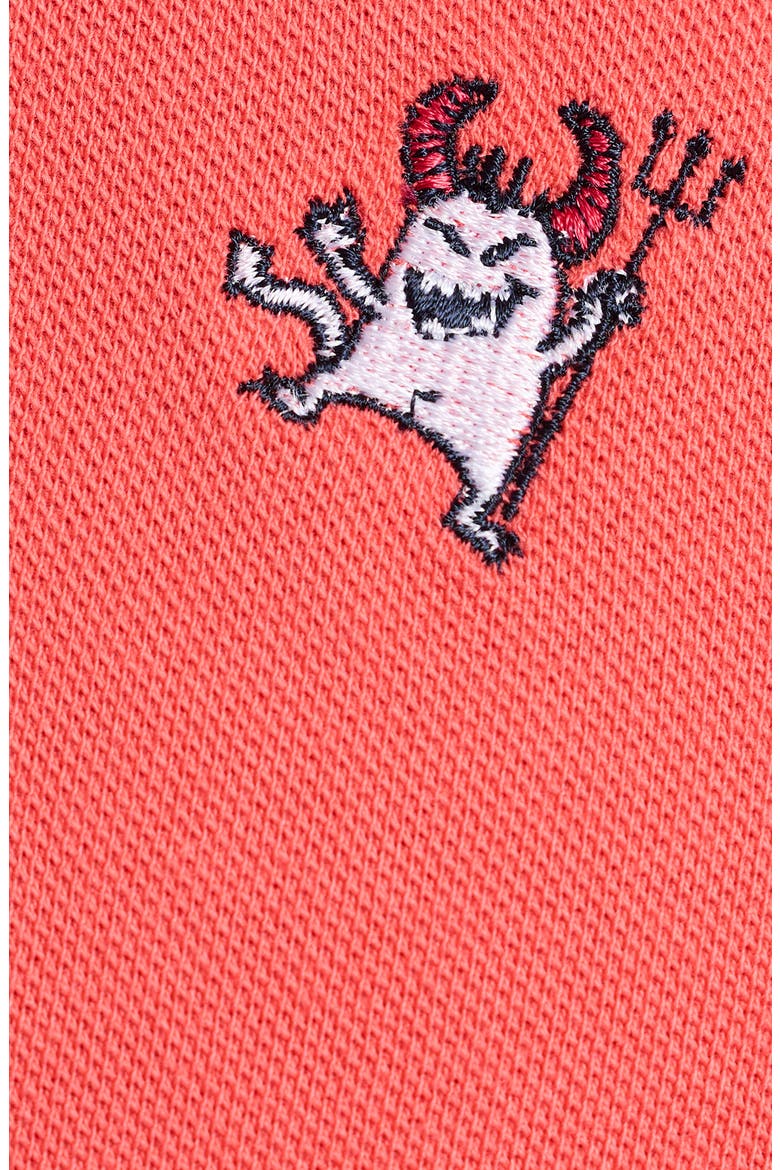 Devil Cotton Polo, Alternate, color, CORAL