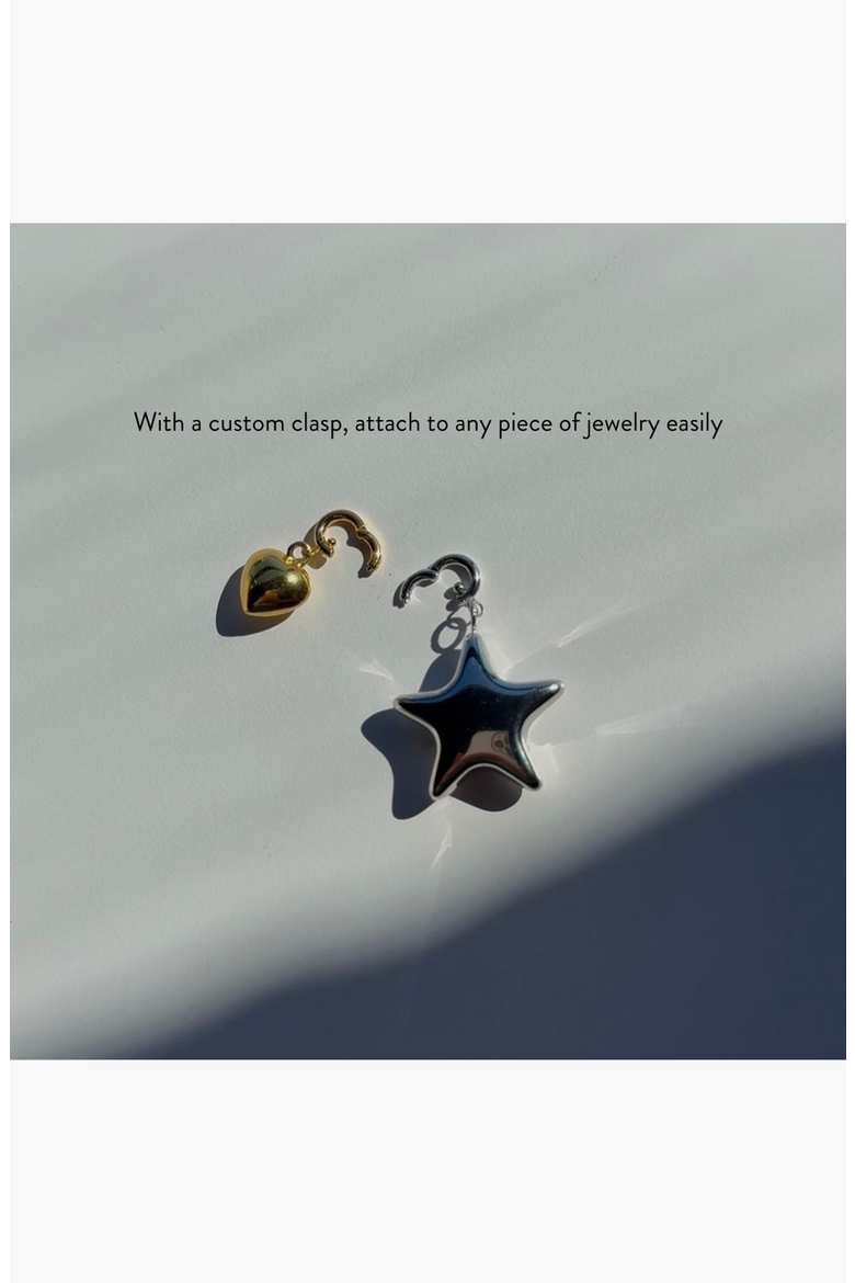 Lock Charm, Alternate, color, Silver
