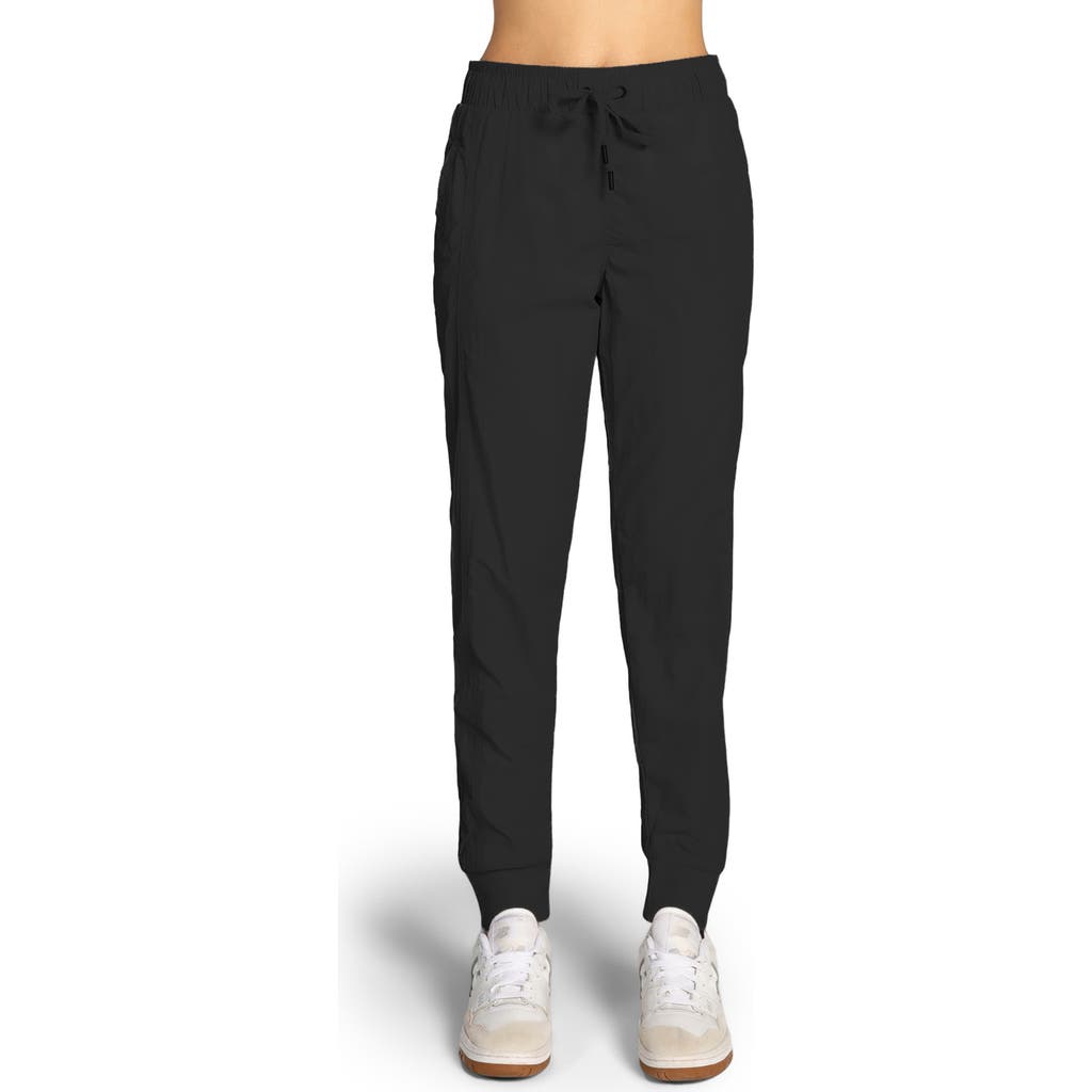 Kyodan Drawstring Waist Nylon Joggers In Black