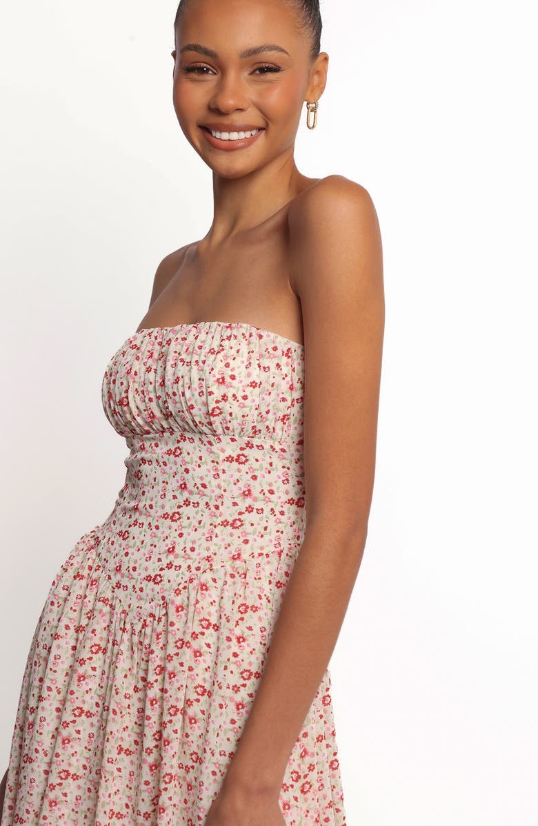 Petal & Pup Jody Strapless Maxi Dress, Alternate, color, Floral