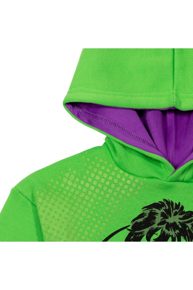 Fleece Pullover Hoodie, Alternate, color, Hulk Green