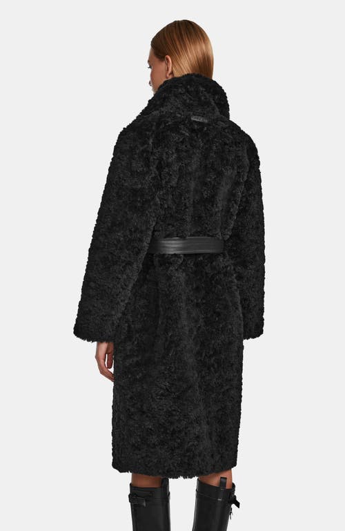 Rudsak Annabelle Reversible Teddy & Faux Leather Coat In Black