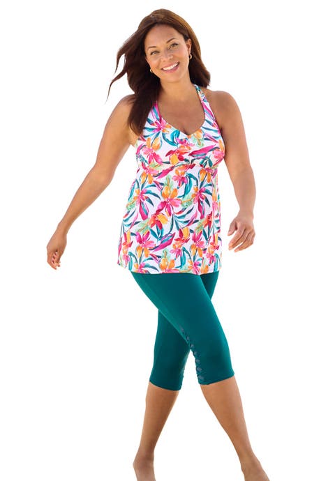 Longer Length Braided Tankini Top (Plus)