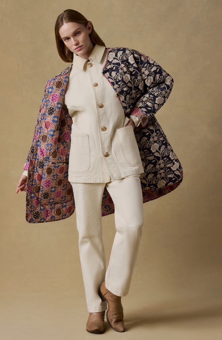 Faherty Hunting Island Reversible Organic Cotton Quilted Jacket, Alternate, color, 