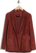 Longchamp Suede Open Front Jacket