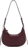 MANGO Oval Faux Leather Shoulder Bag