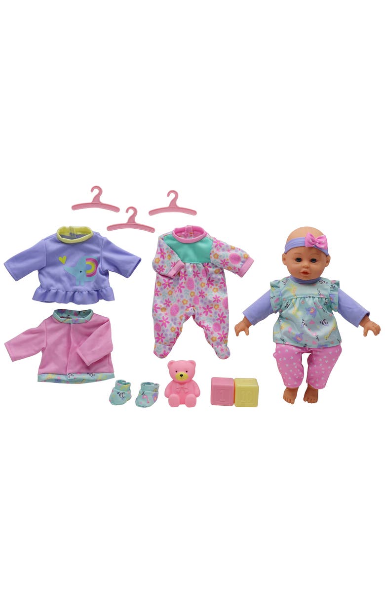 Dream Collection 14" Lifelike Soft Doll and Play Accessories, Age 2+, Main, color, Multicolored