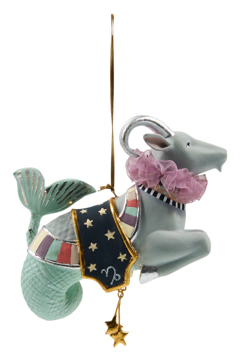 Patience Brewster Capricorn Ornament, Alternate, color, MULTI