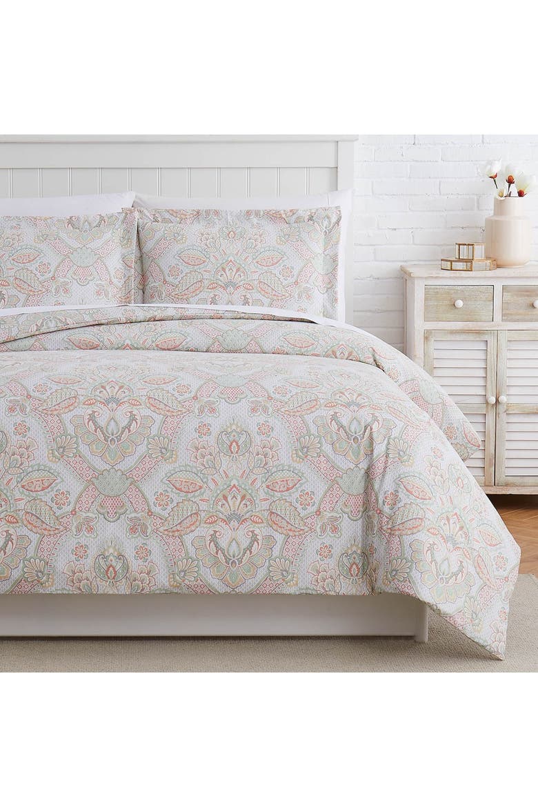 Enchantment Duvet Cover Set, Alternate, color, CORAL