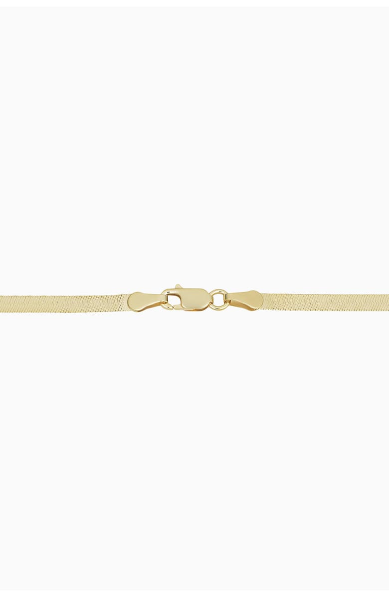 Oradina 10K Yellow Gold Park Avenue Herringbone Bracelet, Alternate, color, Yellow Gold