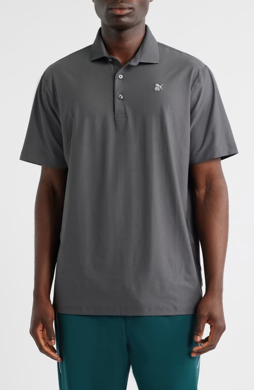 Puma Golf X Reigning Champ Mattr Jacquard Polo In Gray