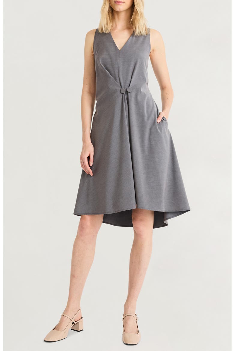 Sleeveless Fit & Flare Dress, Main, color, EIFFEL TOWER