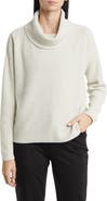 Eileen Fisher Ribbed Organic Cotton Chenille Turtleneck Sweater
