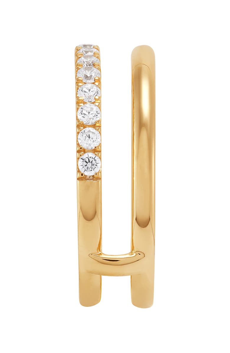 Frankie & Zoe 14K Yellow Gold Lab Grown Diamond Double Band Ring, Alternate, color, Yellow Gold