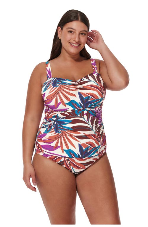Gottex Plantopia Plus Size Tankini Top In Multi