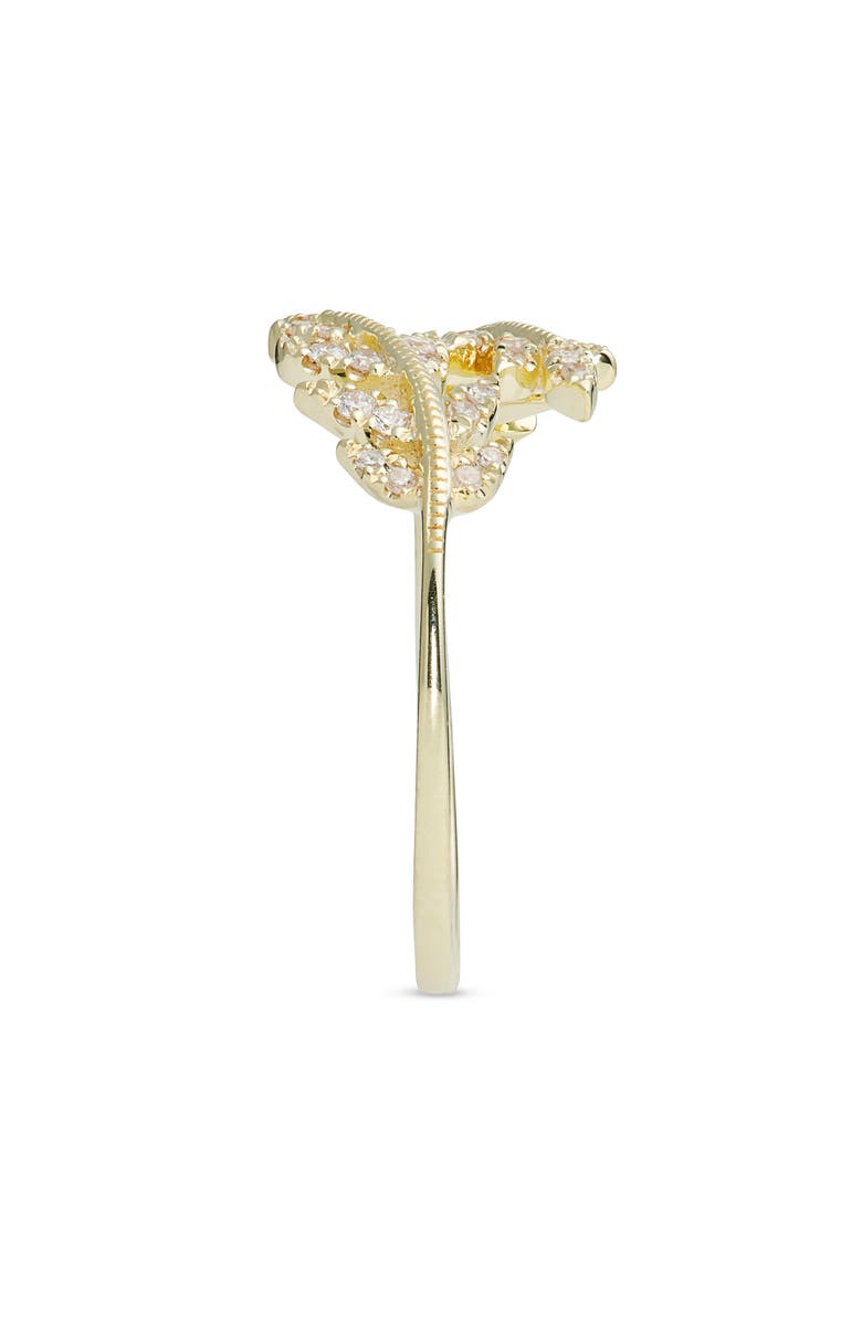 Meira T Diamond Leaf Ring, Alternate, color, Yellow