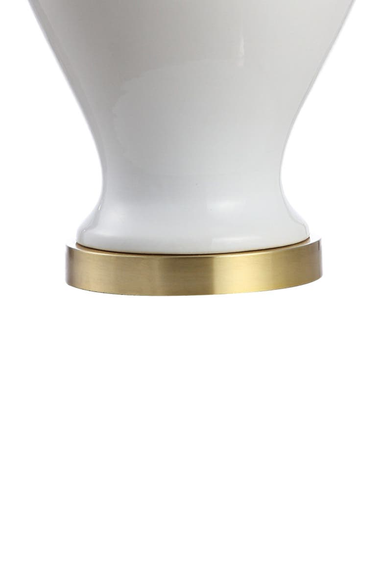 JONATHAN Y Sagwa 33" Ceramic/Iron Modern Classic LED Table Lamp, Alternate, color, White