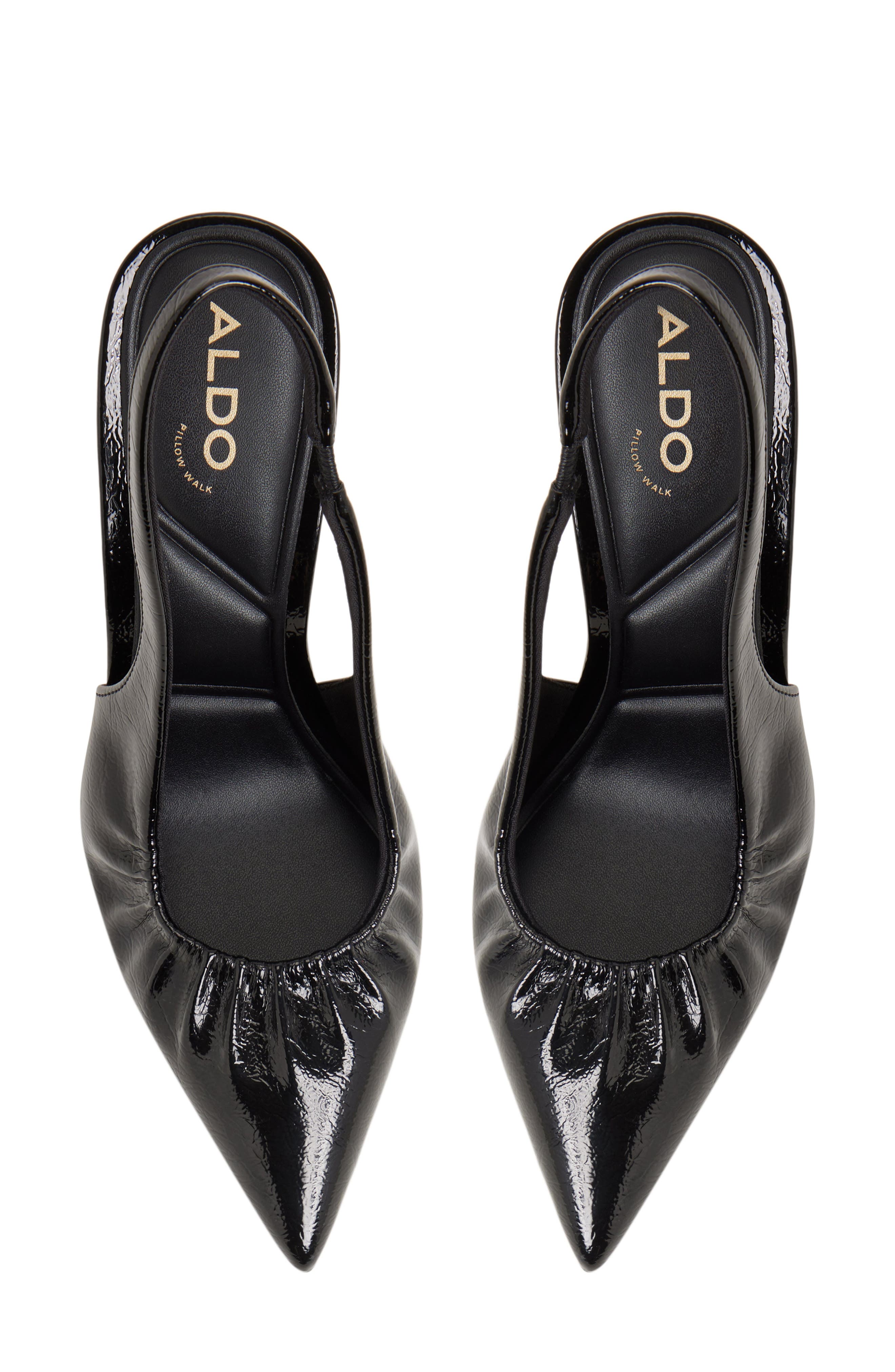 ALDO Mystie Slingback Pointed Toe Pump, Alternate, color, Black