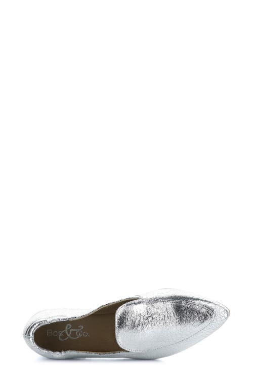 Bos. & Co. Nikki Loafer In Silver