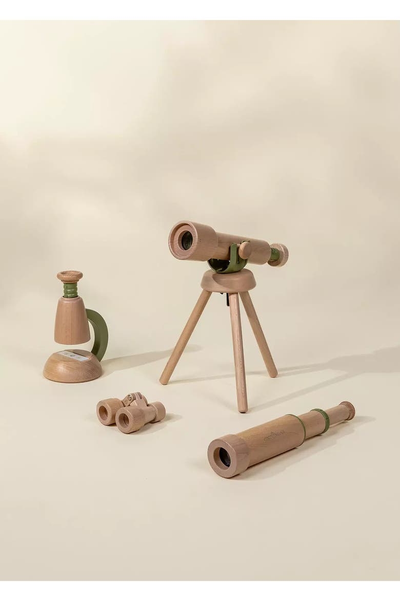 Wooden Tripod Telescope - 15x Zoom, Alternate, color, Natural Wood