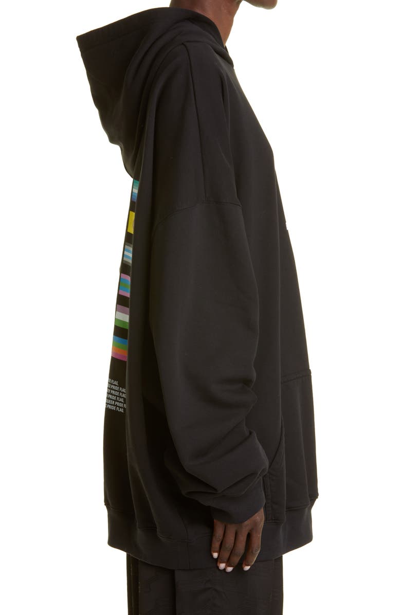 Balenciaga Pride 2022 Cotton Graphic Hoodie, Alternate, color, 