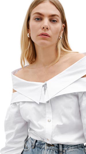 Vesper Off the Shoulder Button-Up Shirt