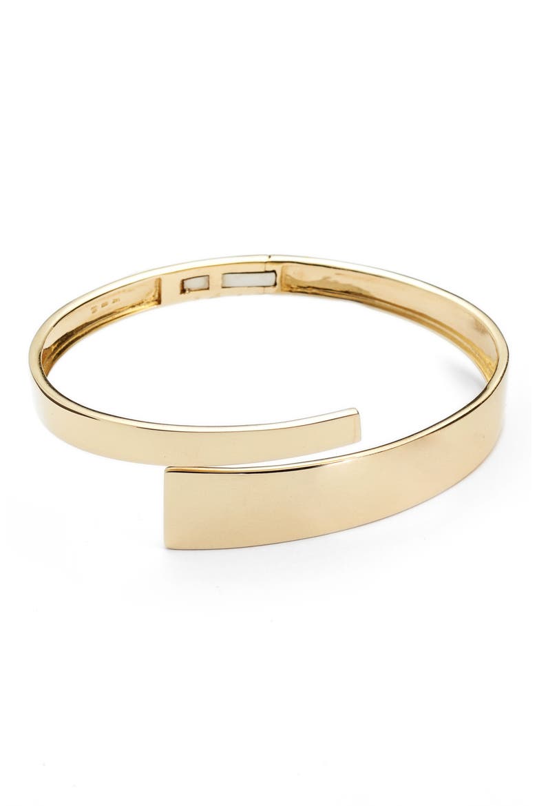 Ofira Open Wrap Bangle (Nordstrom Exclusive), Main, color, YELLOW GOLD