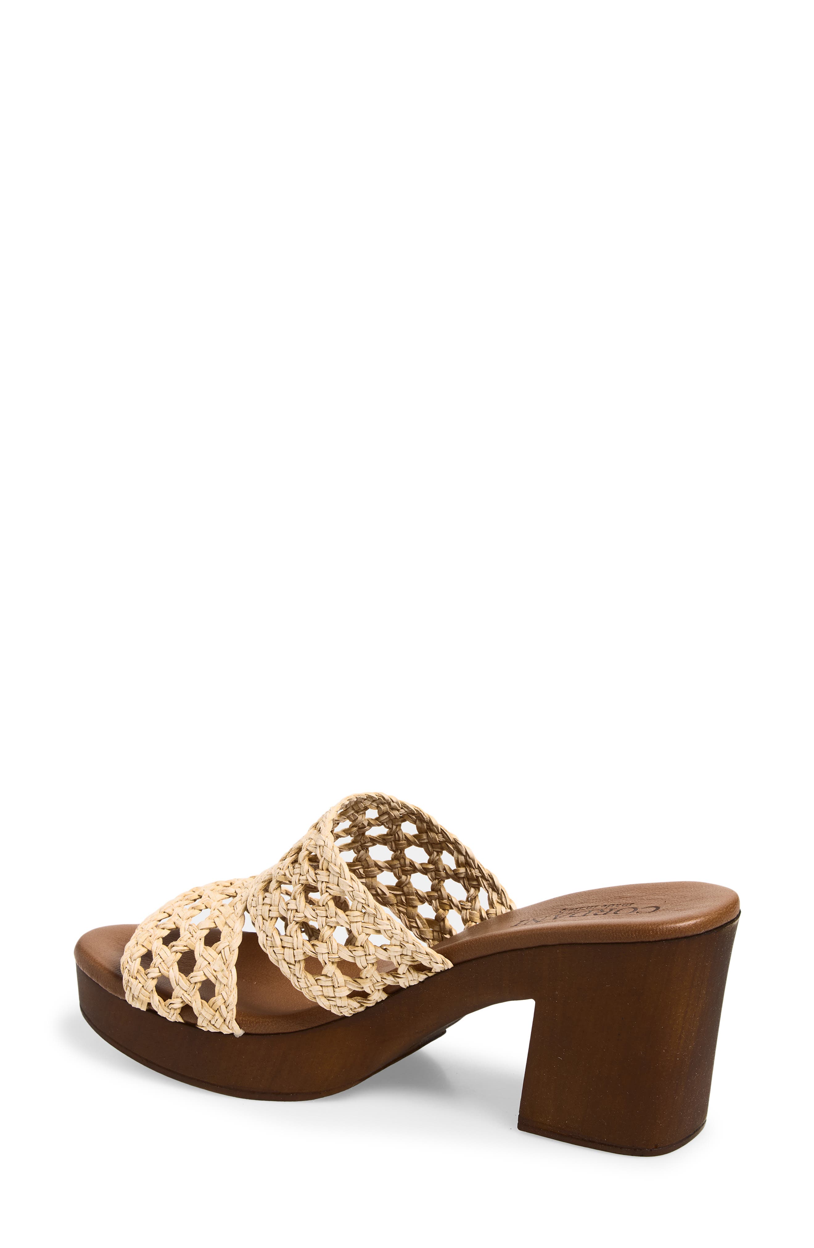 Cordani Wylie Jute Platform Clog, Alternate, color, Natural Raffia