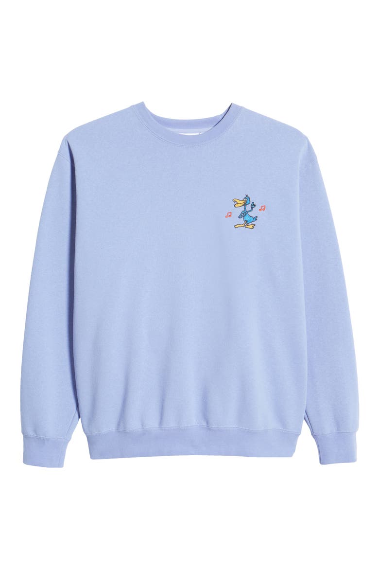 Men's Disco Duck Cotton Blend Crewneck Sweatshirt, Alternate, color, DIGITAL VI