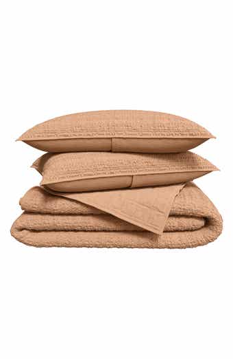 Woven & Weft Reversible Honeycomb Waffle Cotton Quilt & Sham Set