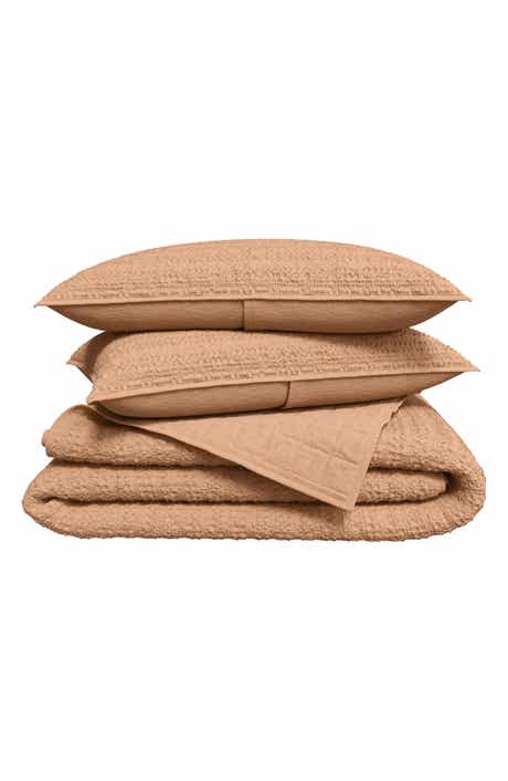 Woven & Weft Reversible Honeycomb Waffle Cotton Quilt & Sham Set