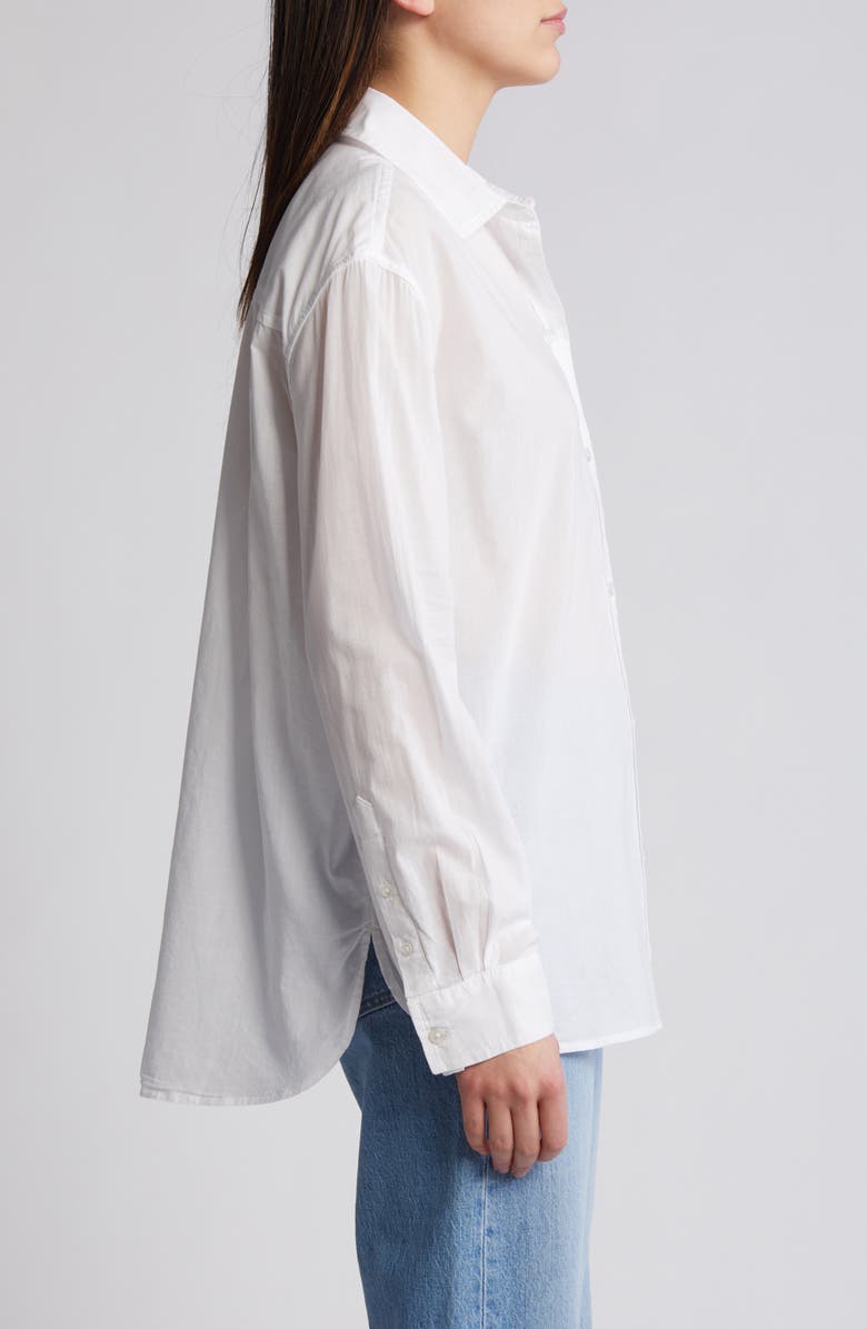 Treasure & Bond Cotton Voile Button-Up Shirt, Alternate, color, White