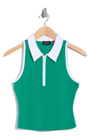 RDI RDI SLEEVELESS HALF ZIP TOP