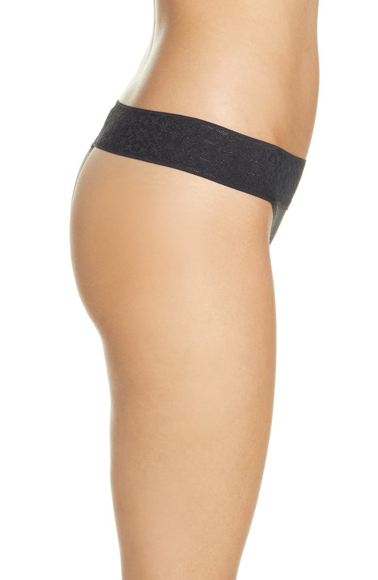 Tommy John Cool Cotton & Lace Thong, Alternate, color,