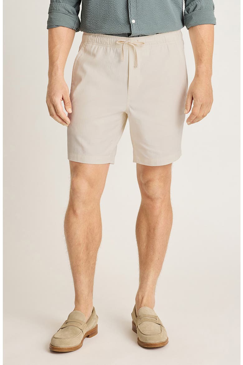 Nomad Herringbone Shorts, Main, color, IVORY HERRINGBONE LINEN