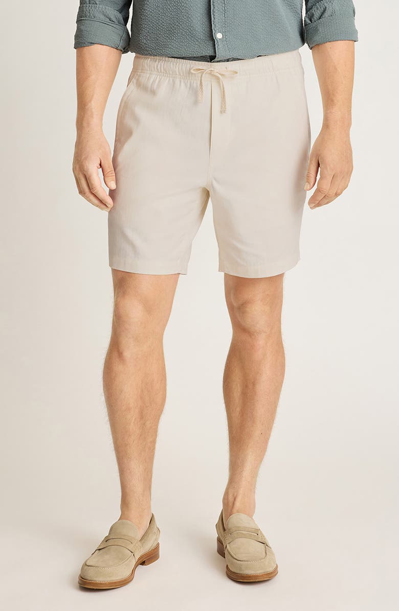 Bonobos Nomad Herringbone Shorts, Main, color, Ivory Herringbone Linen