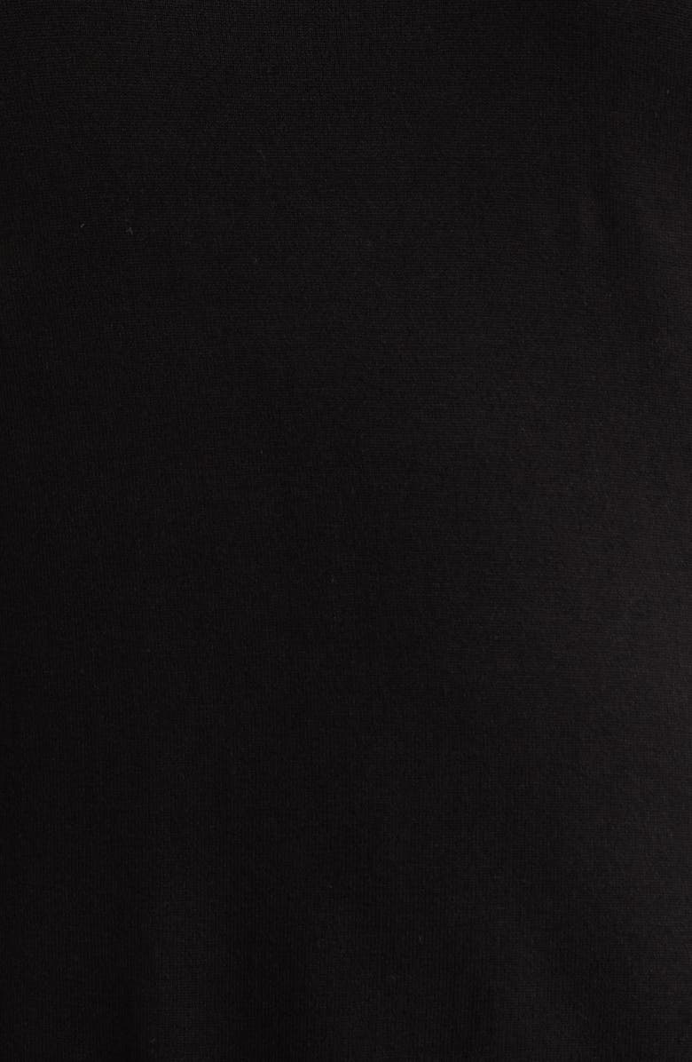 Anne Klein Feather Cuff Long Sleeve Knit Top, Alternate, color, Anne Black