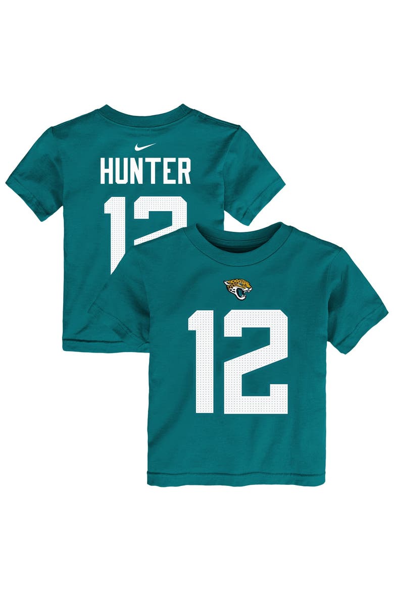 Toddler Nike Travis Hunter Teal Jacksonville Jaguars Player Name & Number T-Shirt, Main, color, Teal