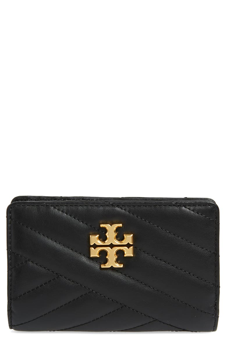 Tory Burch Medium Kira Quilted Leather Wallet, Main, color,