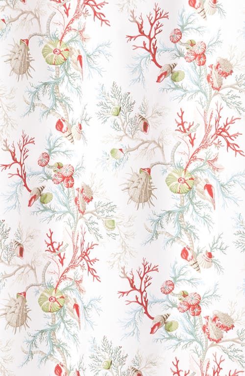 Matouk Del Tesoro Shower Curtain In Coral
