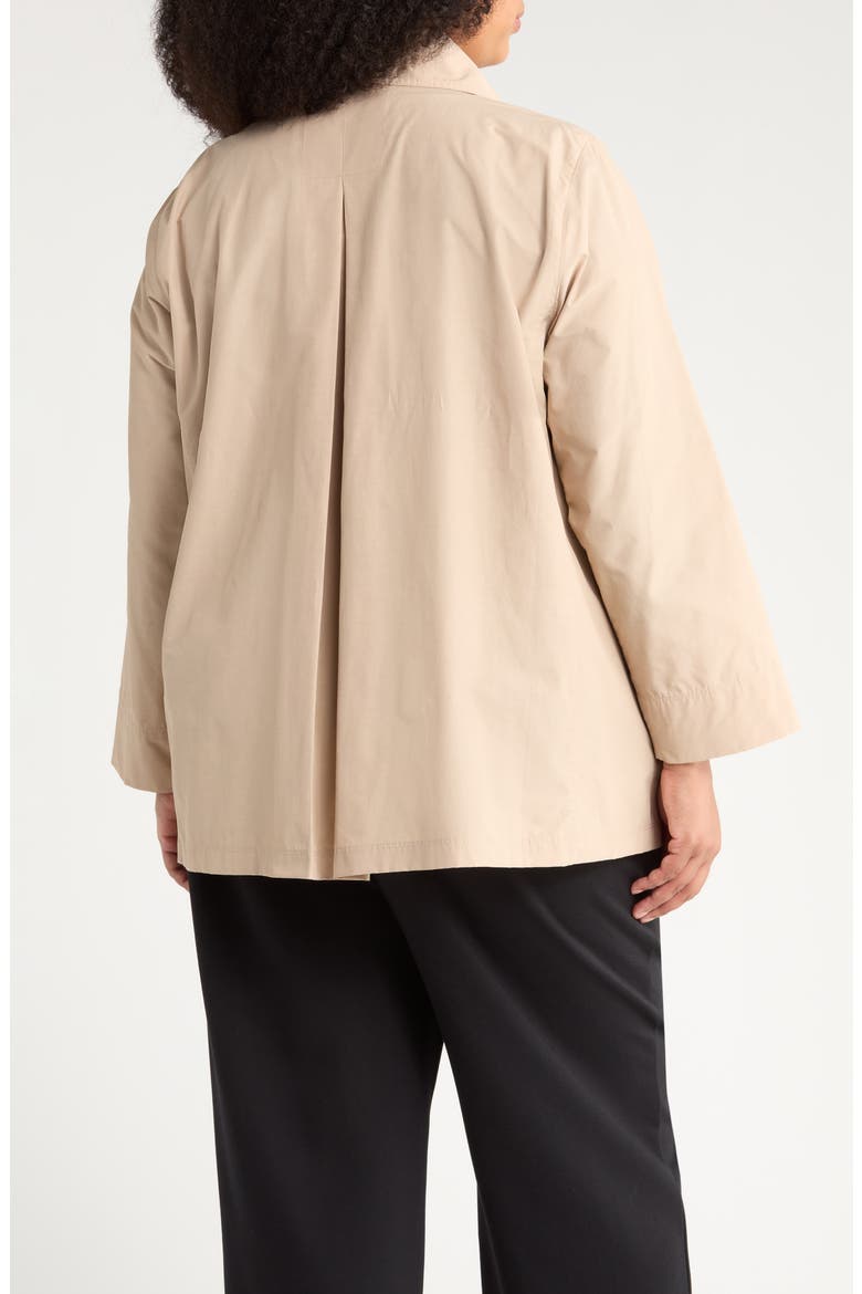 Organic Cotton Blend Crop Trench Coat, Alternate, color, WHEAT
