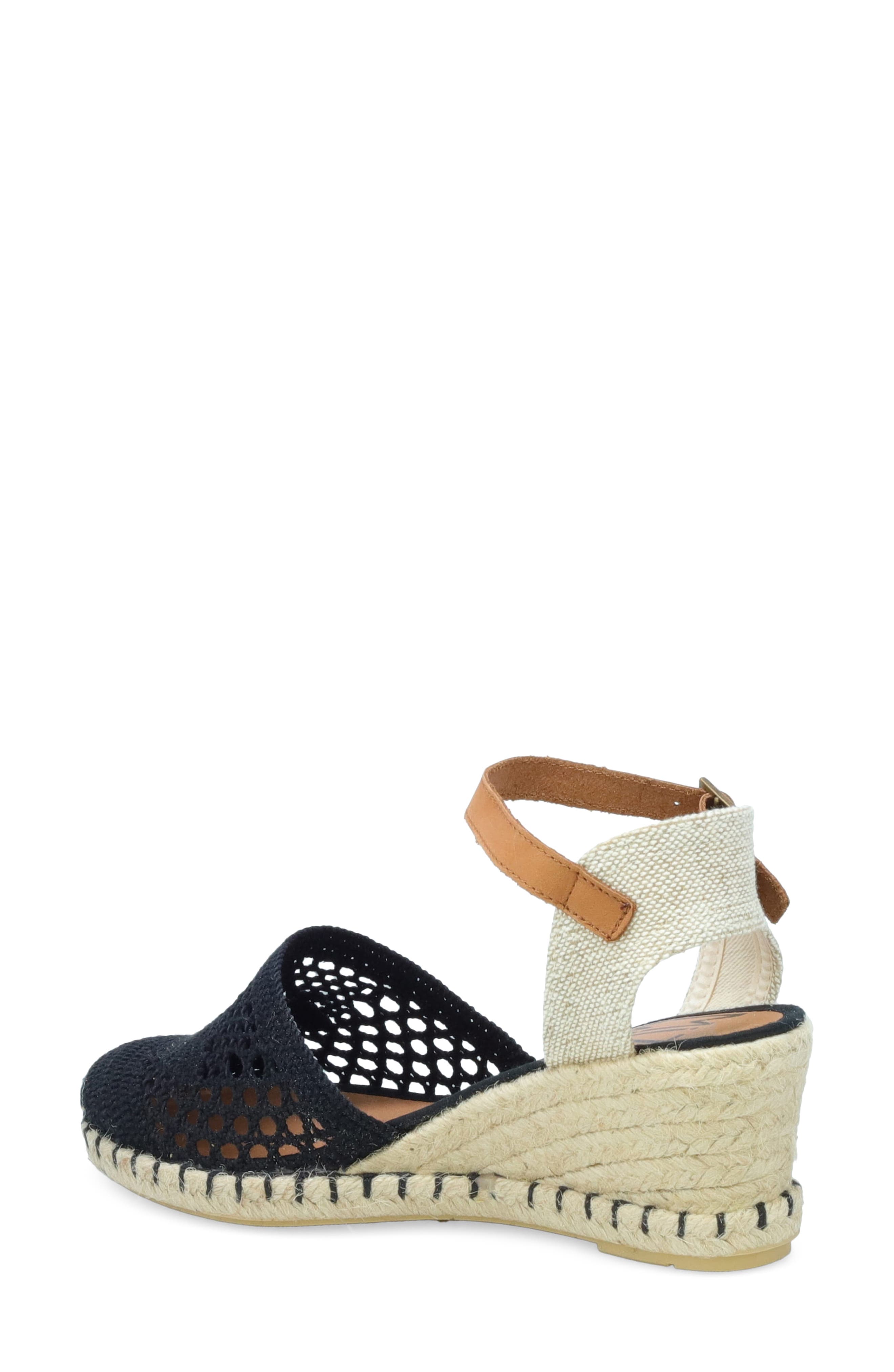 Miz Mooz May Crochet Espadrille Wedge, Alternate, color, 