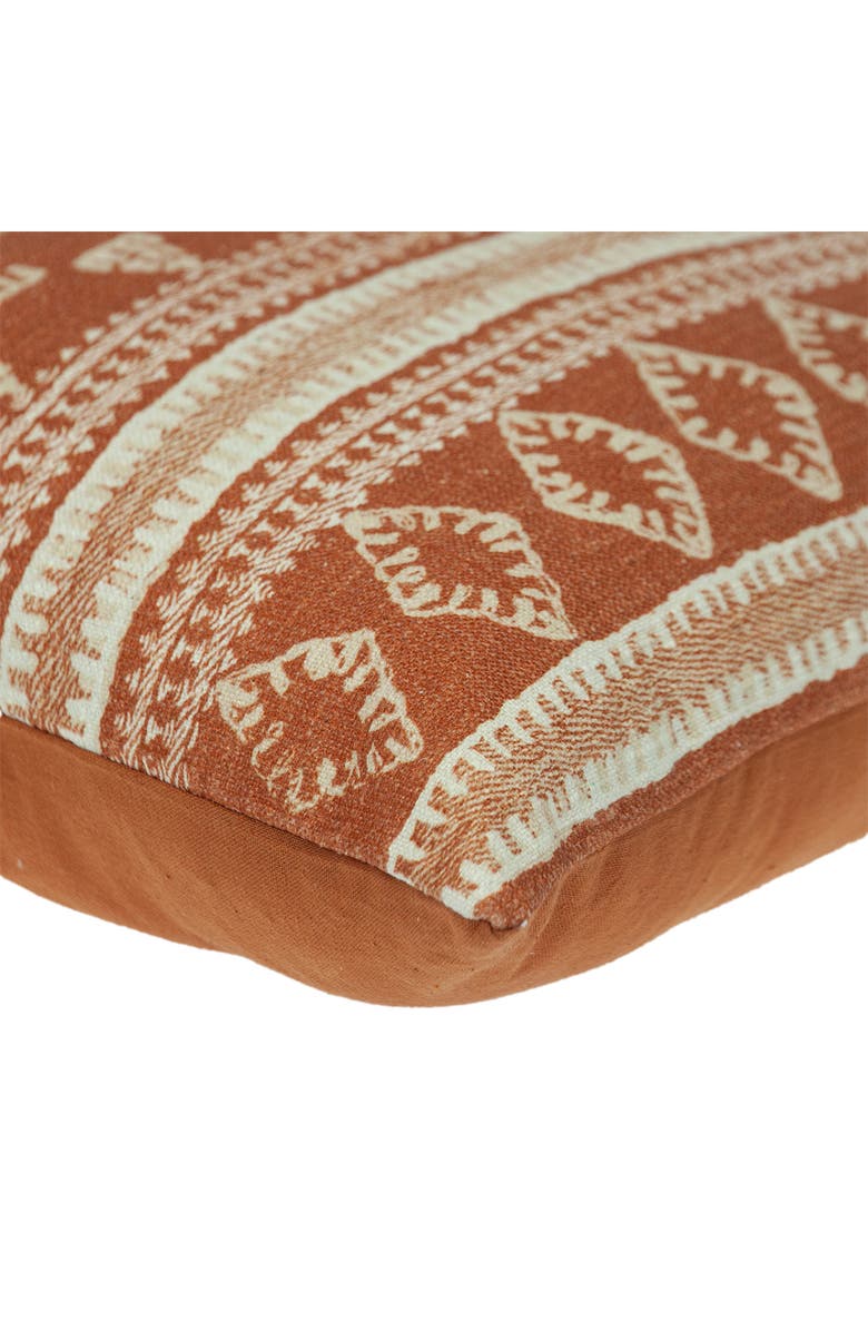 PARKLAND COLLECTION Geometric Cotton Accent Pillow, Alternate, color, Orange