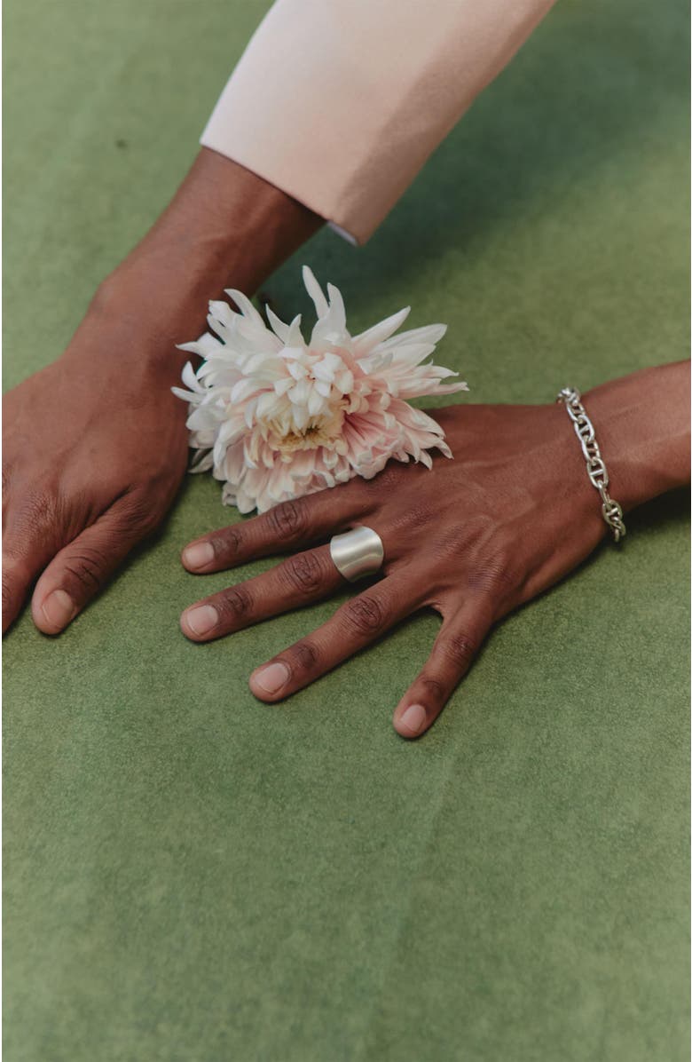 LOUPN Armor Ring, Alternate, color, Silver