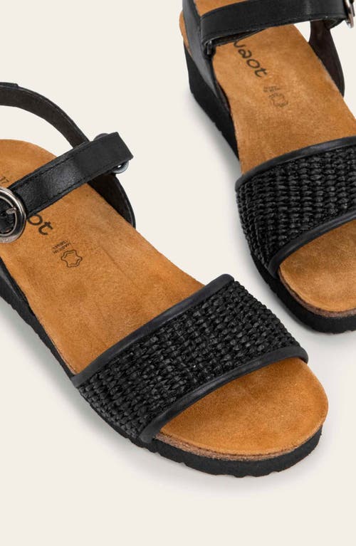 Naot Sabrina Sandal In Shiny Black Leather/black