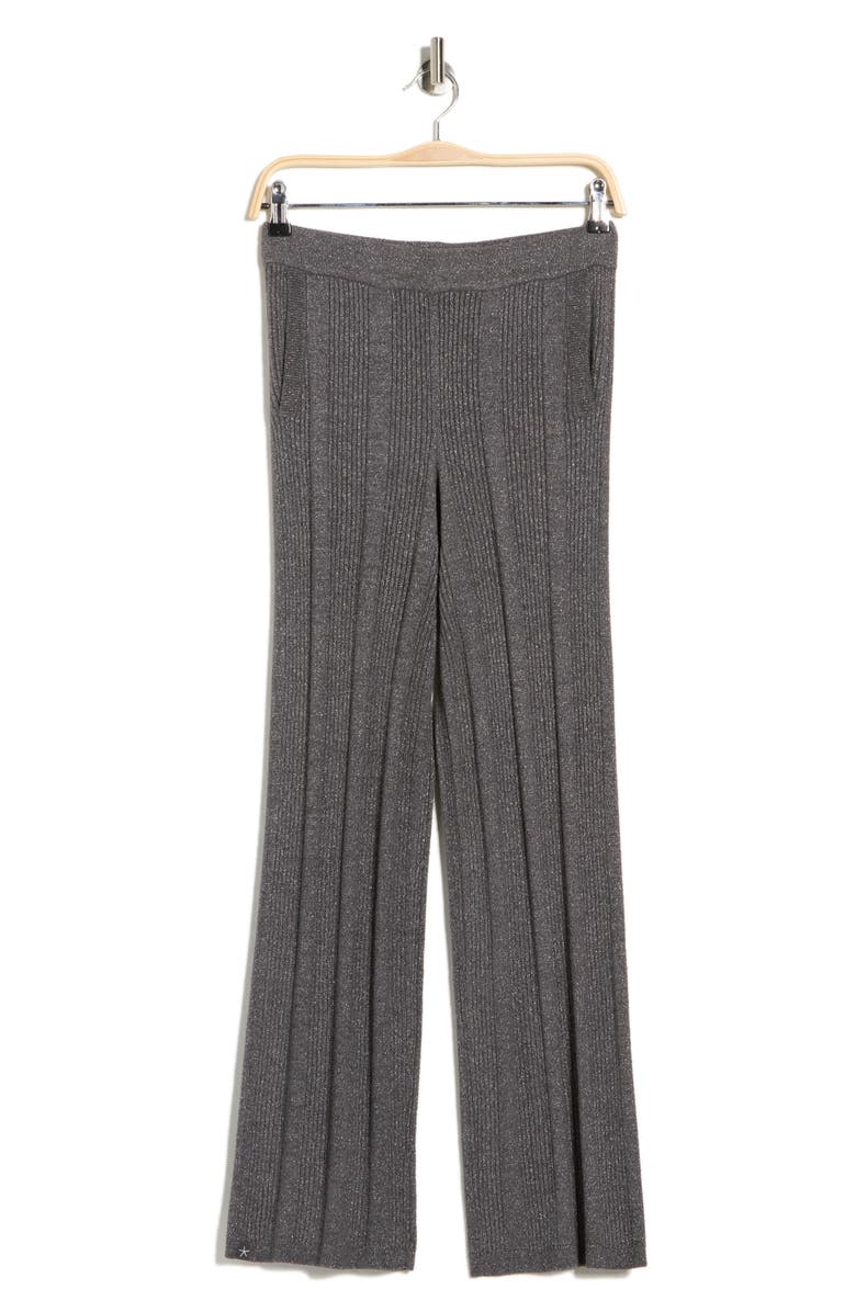 Barefoot Dreams<sup>®</sup> CozyChic<sup>®</sup> Ultra Lite<sup>®</sup> Metallic Ribbed Pajama Pants, Alternate, color, Carbon