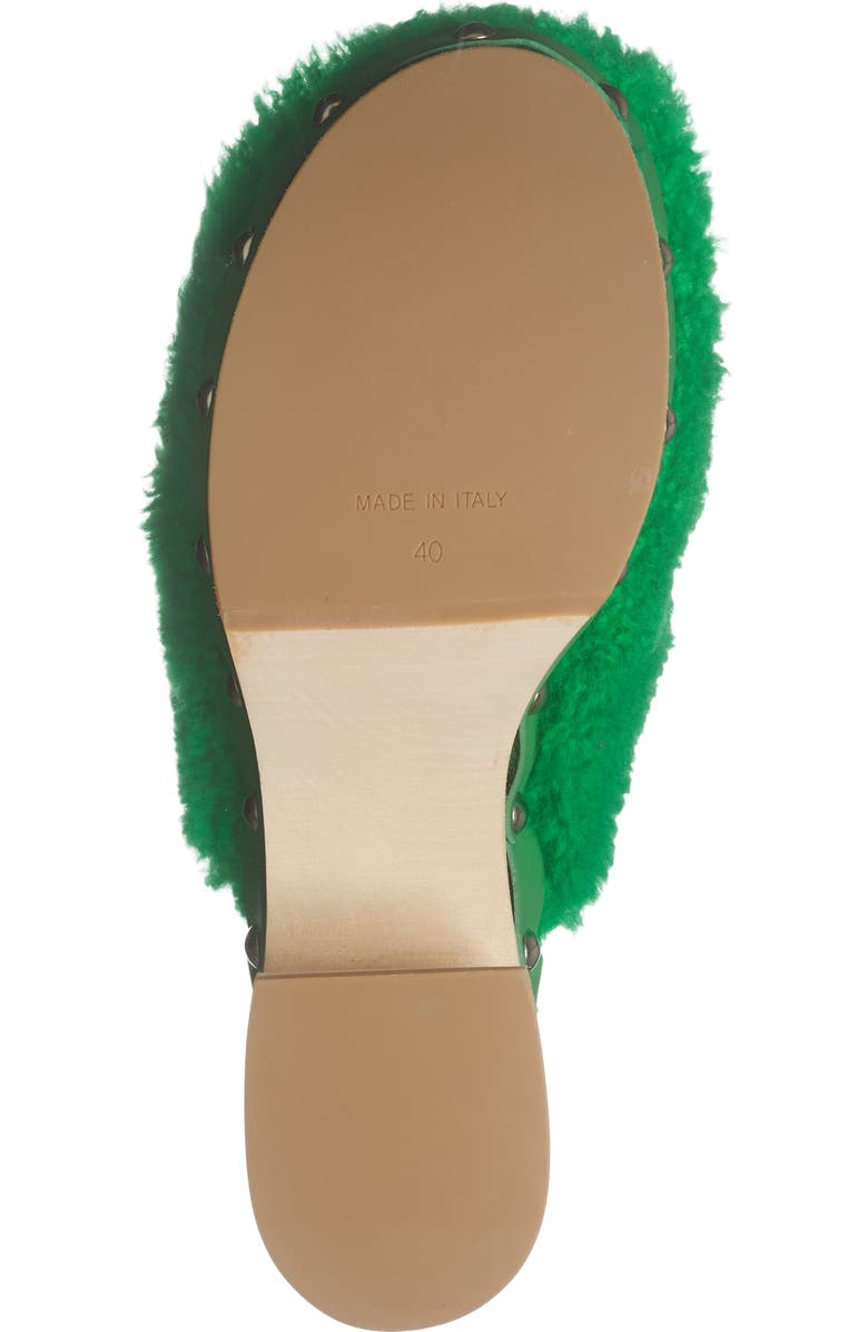 Longchamp Fleece Clog, Alternate, color, Lawn