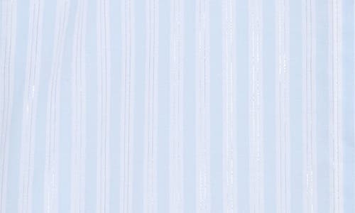 Anne Klein Stripe Woven Shirt In Blue