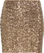 Open Edit Sequin Miniskirt