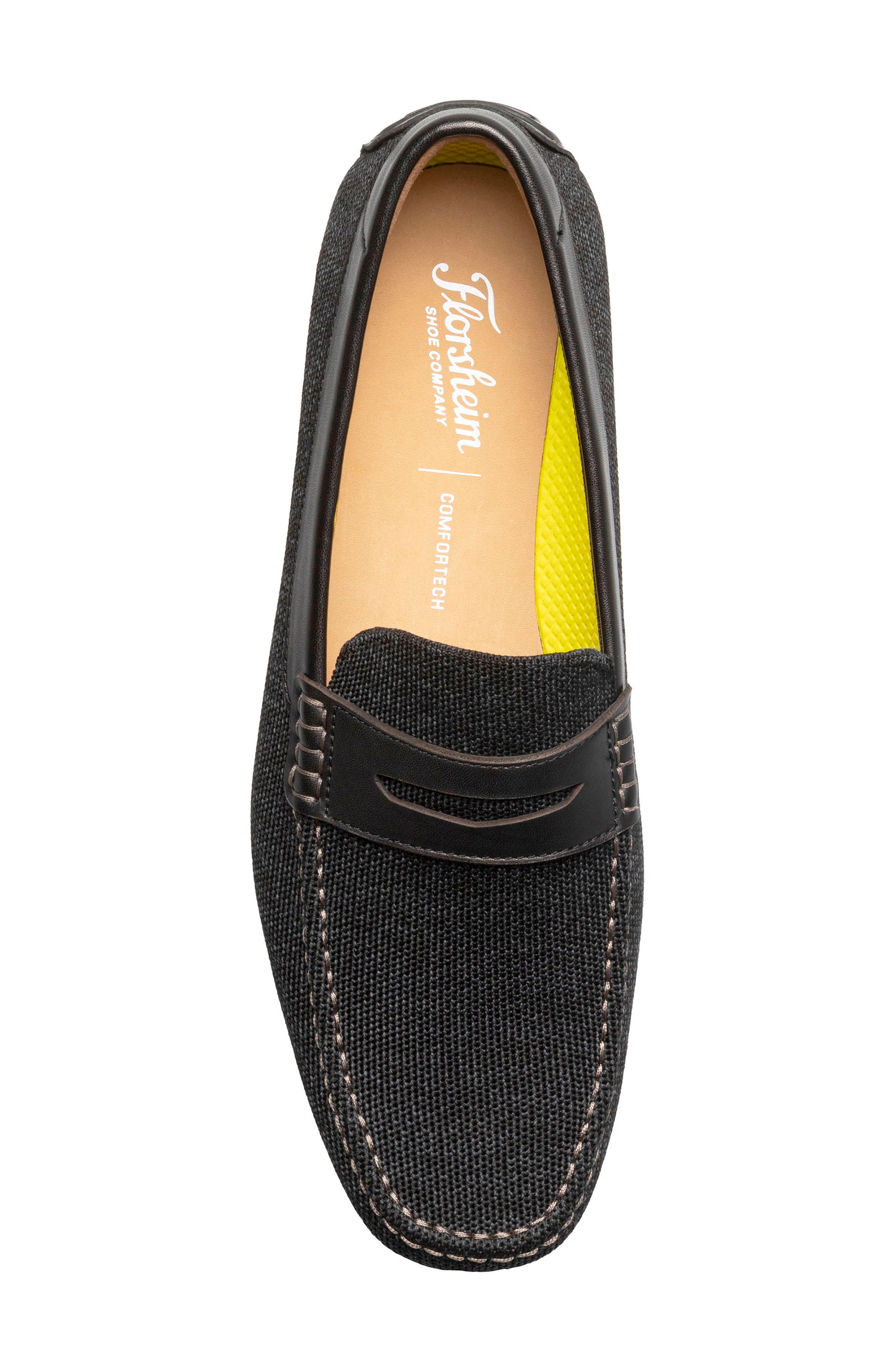 Florsheim Motor Knit Driving Loafer, Alternate, color, Black